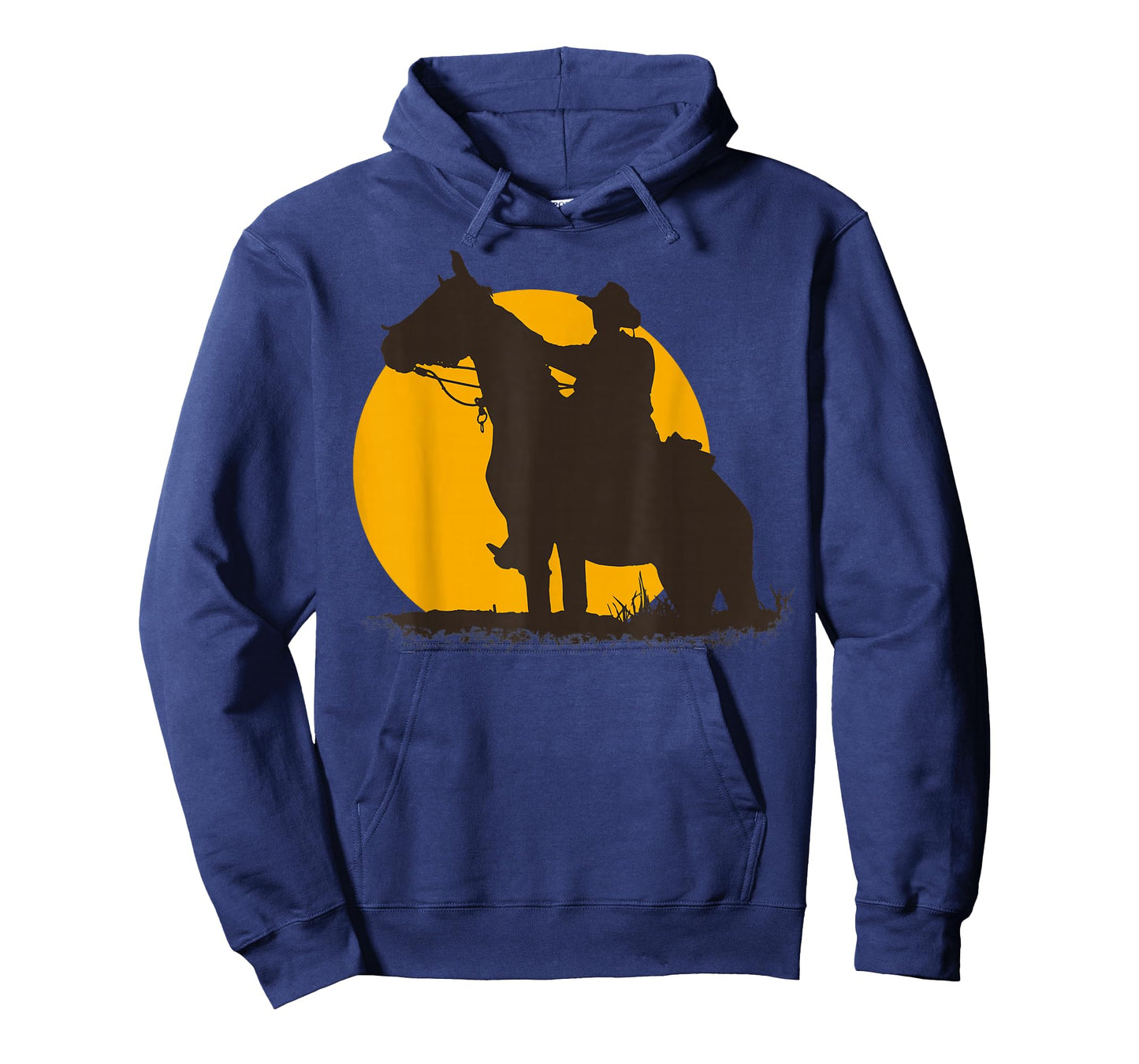 Lone Cowboy Rancher Ranger & Horse Western American Sunset T-Shirt