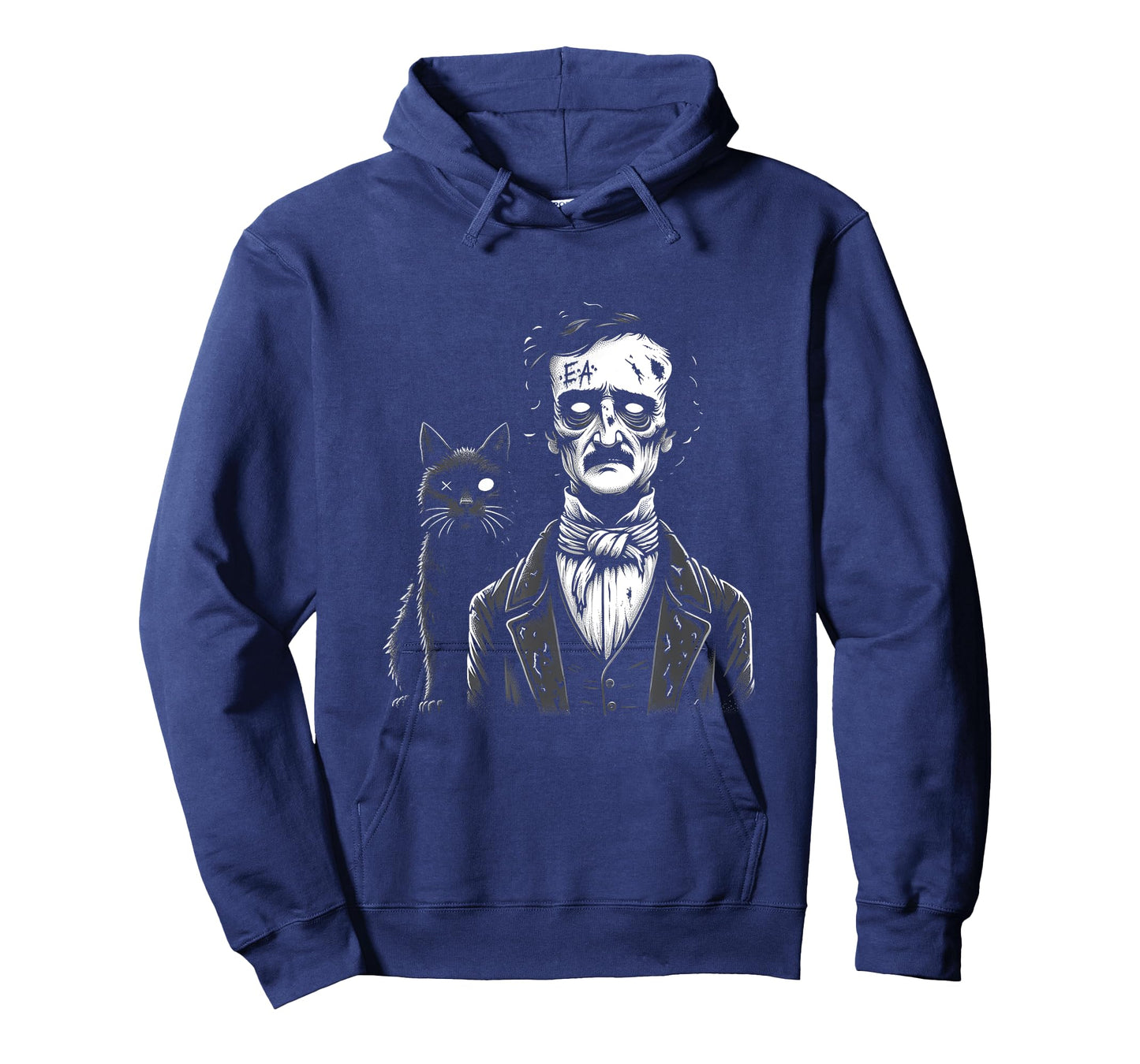 Zombie Edgar Allan Poe The Black Cat Halloween Fun Men Women T-Shirt
