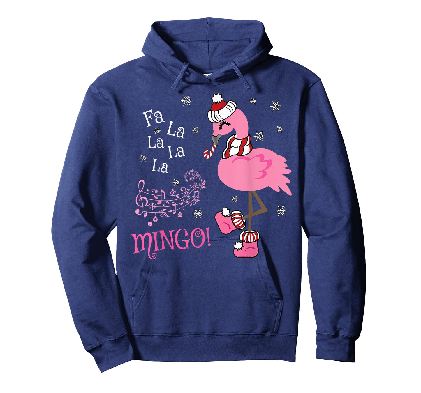 Cute Fa La La MINGO Candy Cane Christmas Flamingo T-Shirt