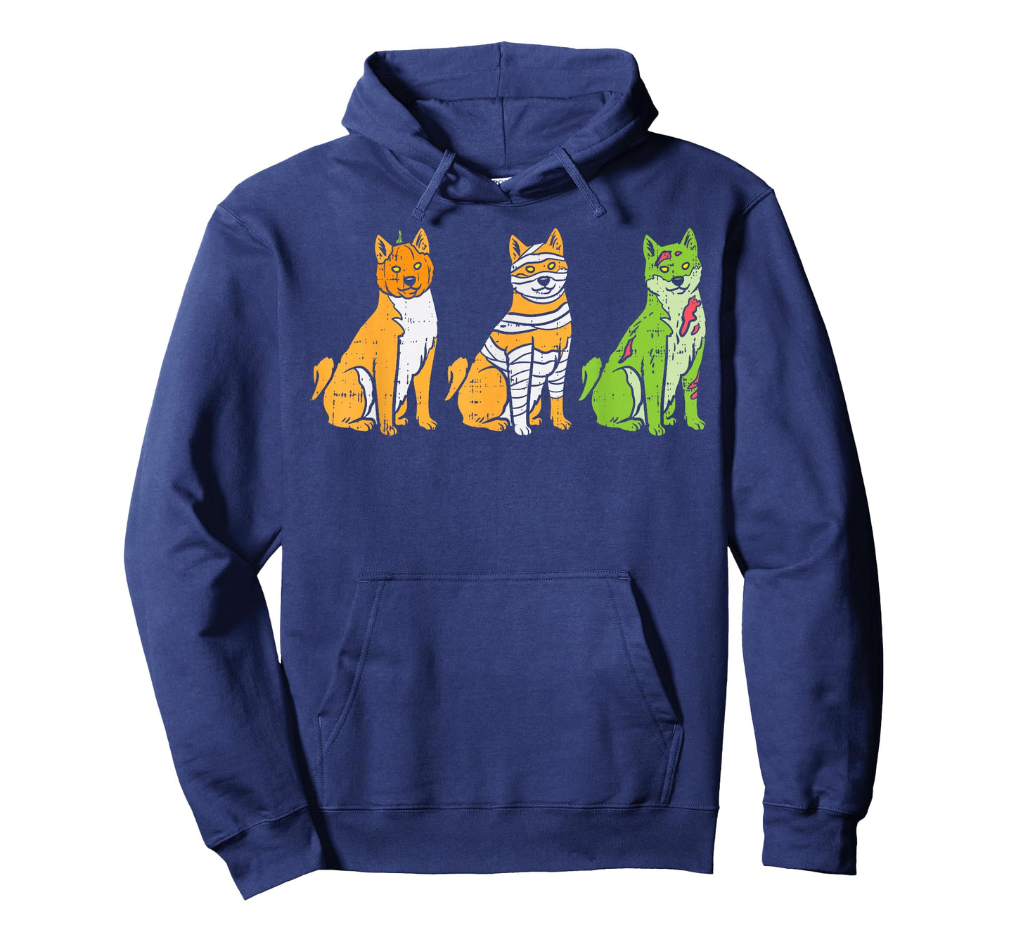 Pumpkin Mummy Zombie Shiba Inu Dog Halloween Akita Gift T-Shirt