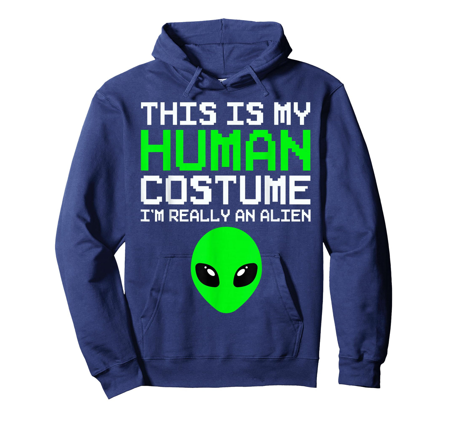 This Is My Human Costume I'm Really An Alien Funny Halloween T-Shirt