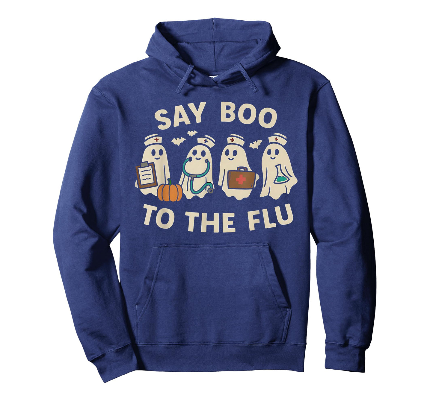 Nurse Halloween Ghost Crew Vaccine Say Boo to The flu T-Shirt