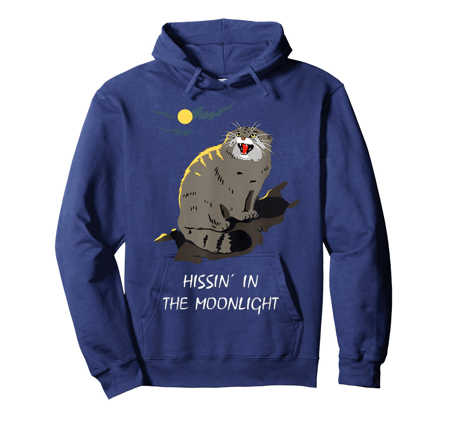 Hissin in the moonlight pallas cat FUNNY Cat Silly Cat T-Shirt