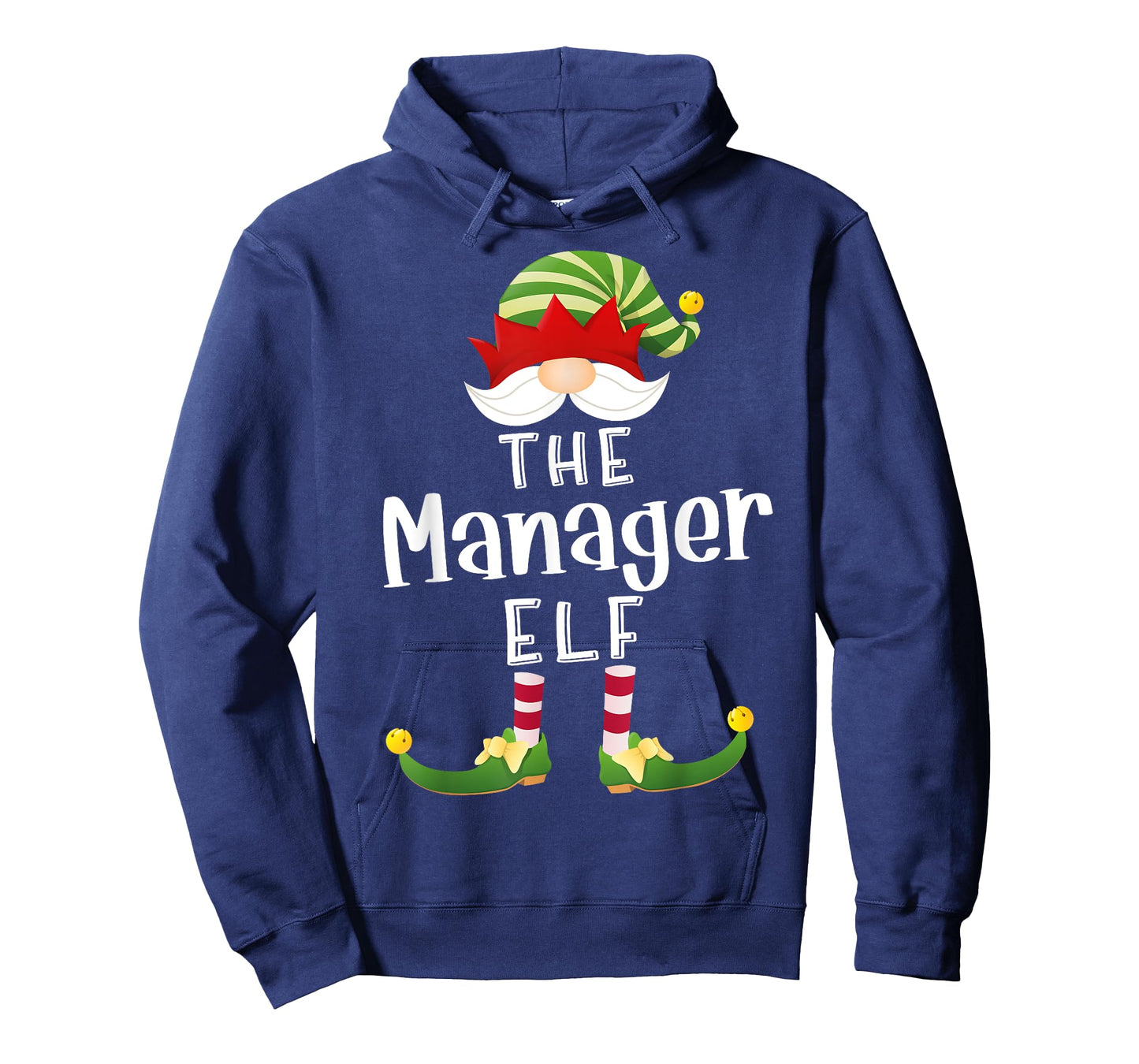 Manager Elf Group Christmas Funny Pajama Party T-Shirt