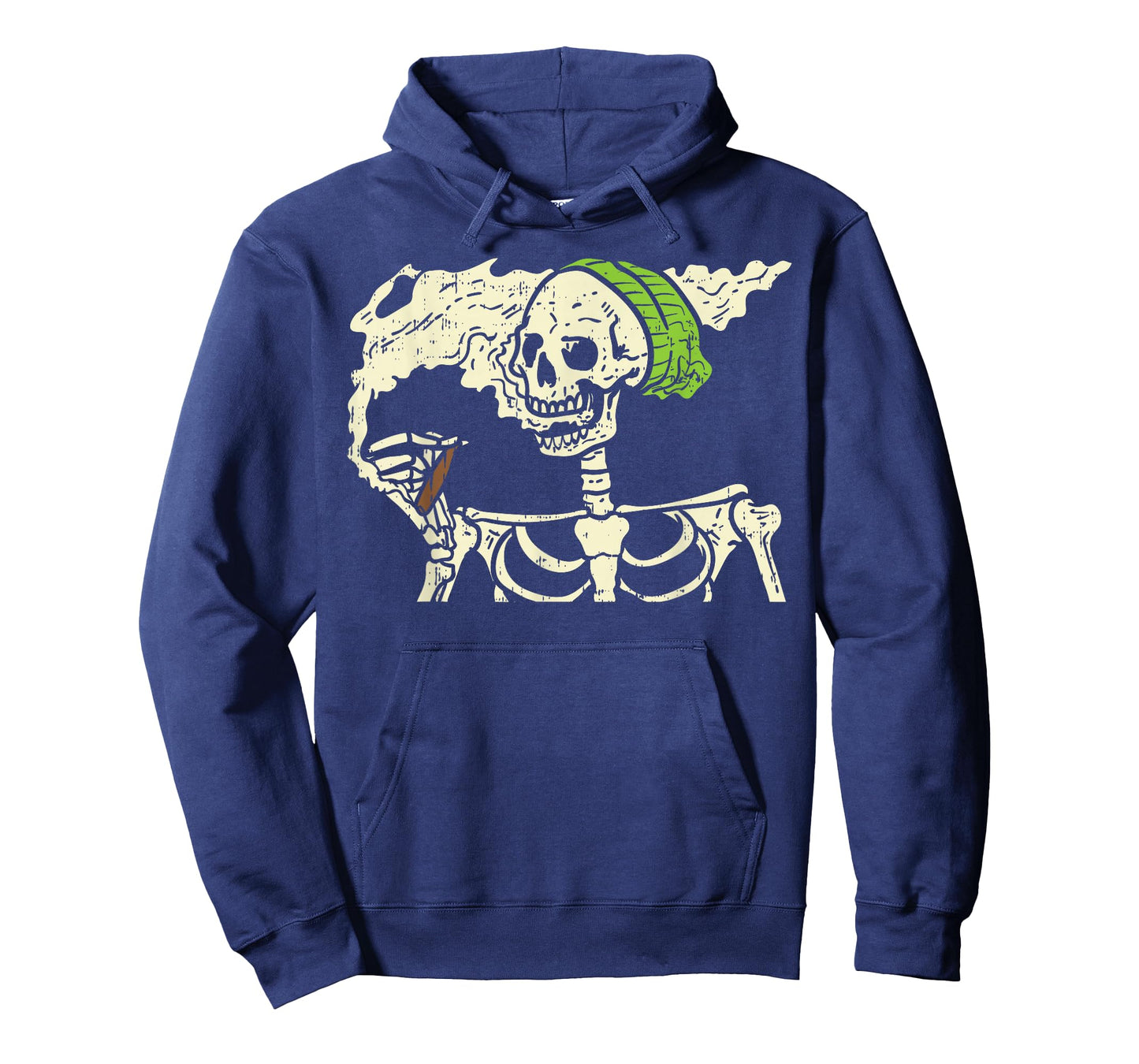Smoking Skeleton Joint Funny Weed Pot 420 Cannabis Halloween T-Shirt