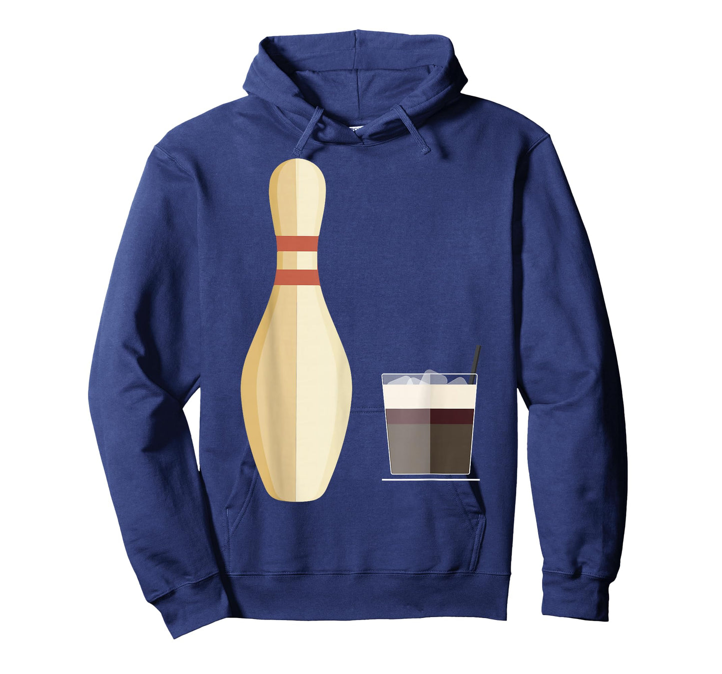 The Big Lebowski Bowling Pin Glass of Whiskey Graphic Tee T-Shirt
