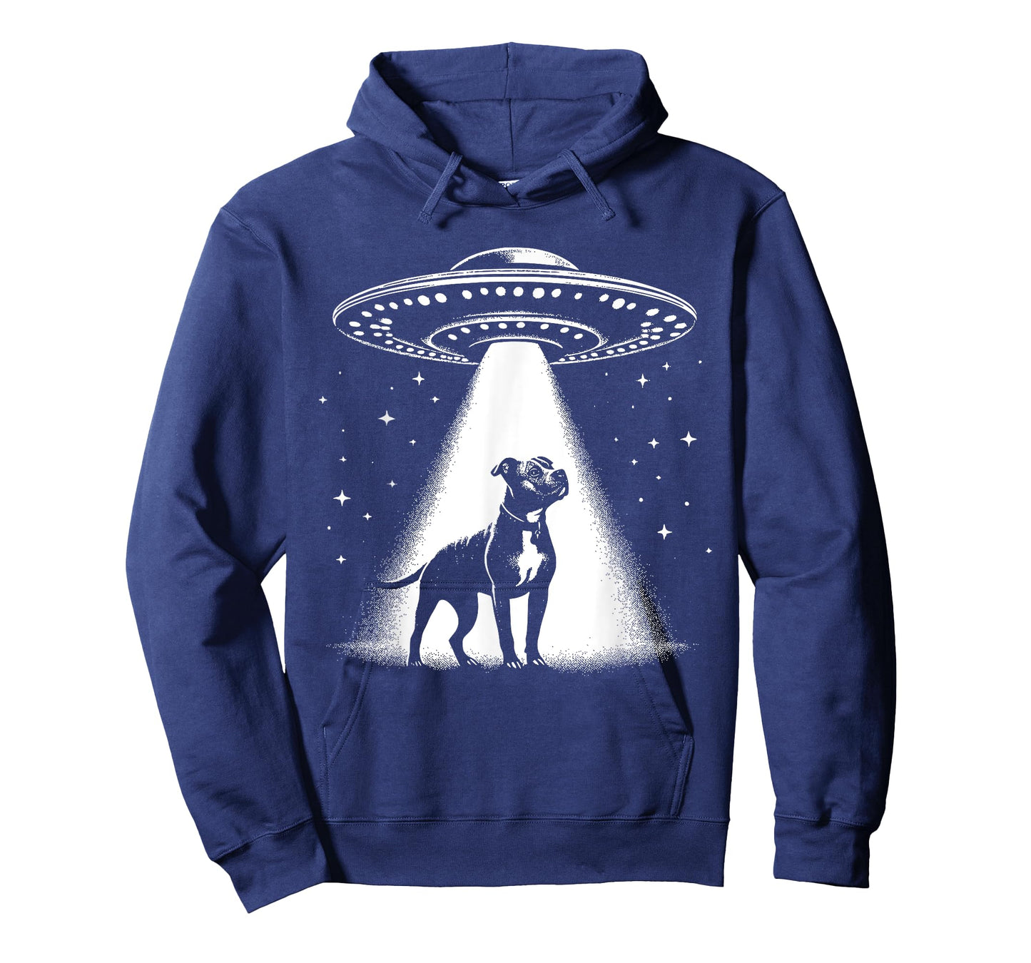 American Pit Bull Terrier Mom Dad Dog - Funny Alien UFO T-Shirt