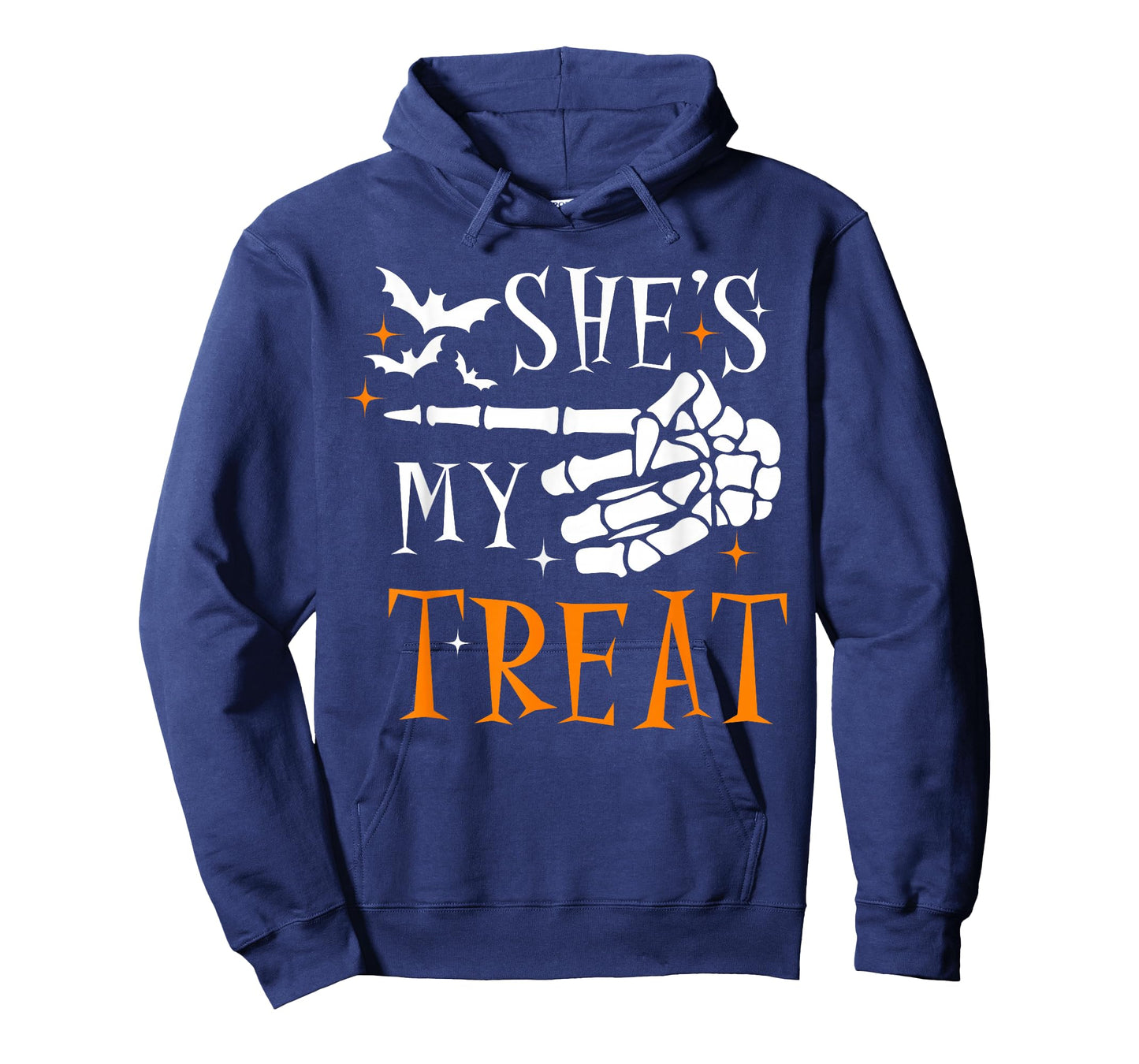 She's My Treat Skeleton Hand Spooky Season Halloween Couples T-Shirt