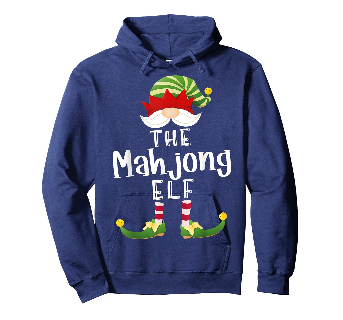 Mahjong Elf Group Christmas Funny Pajama Party T-Shirt