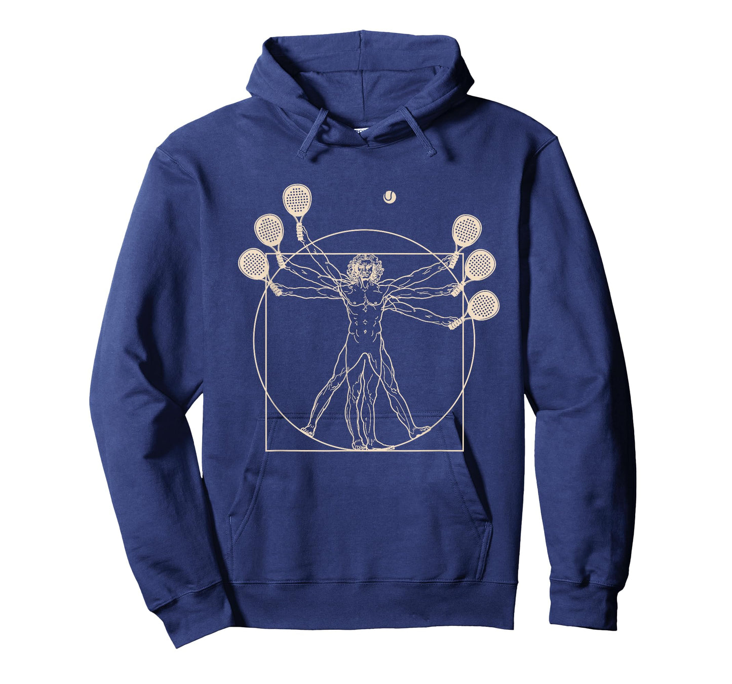 Vitruvian Man Padel Tennis Paddle Paddle Tennis Player T-Shirt