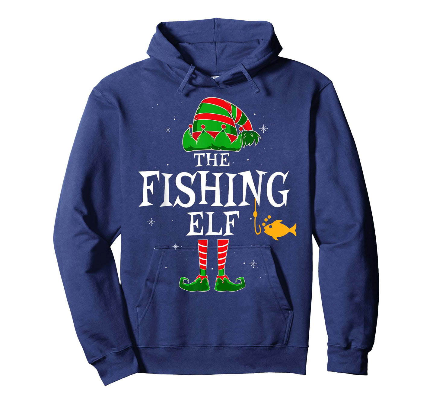 The Fishing Elf Group Matching Family Christmas Fisher Funny T-Shirt