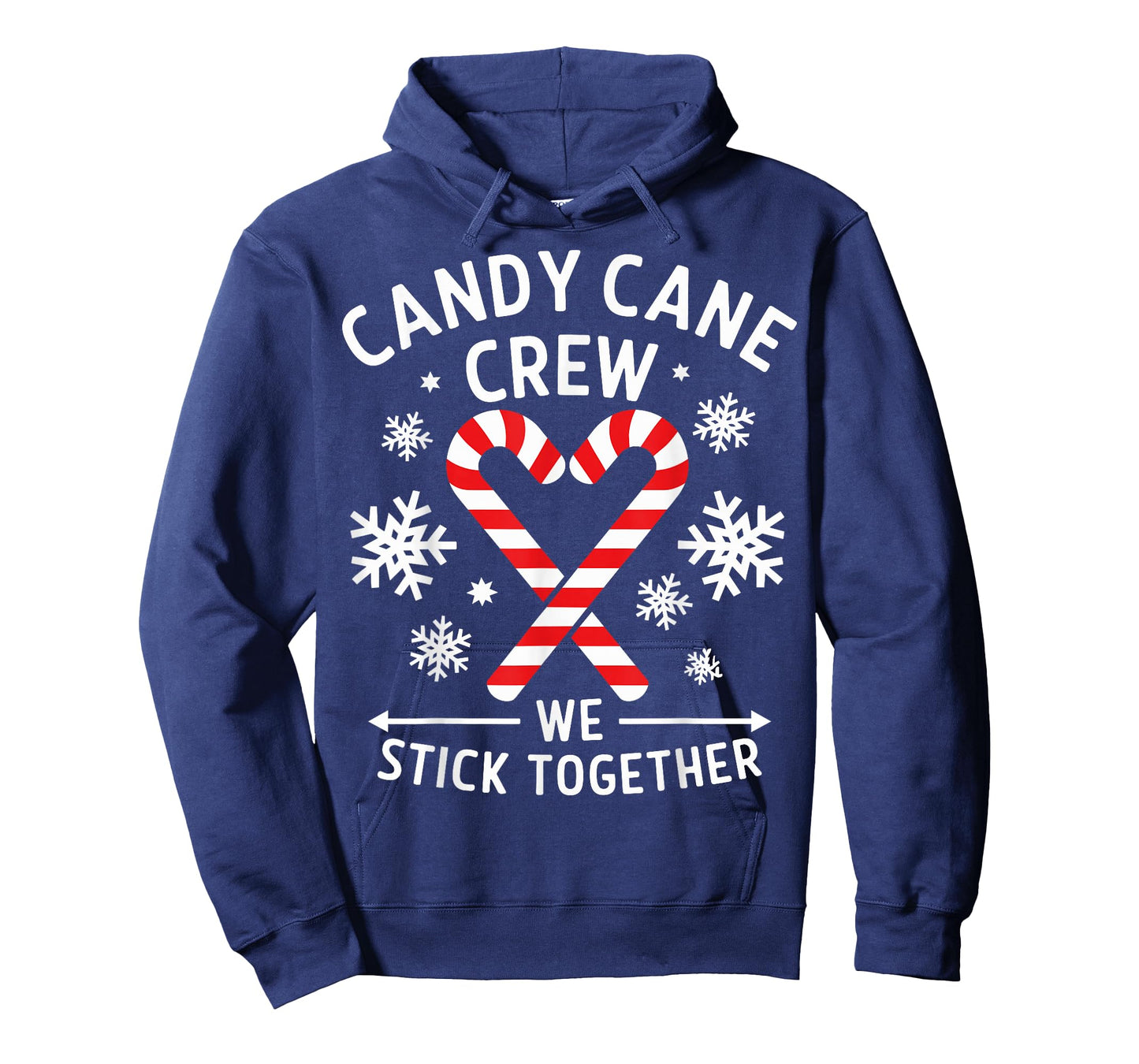 Candy Cane Crew We Stick Together Christmas Costume Xmas T-Shirt
