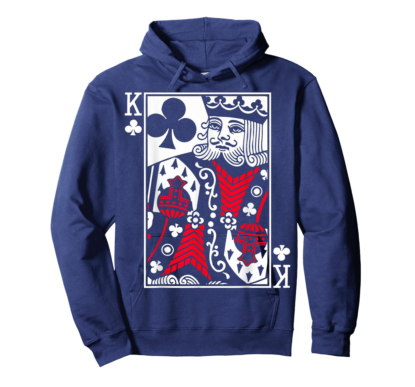 King Poker Card of Clubs Playing Cards with 4 Kings Costume T-Shirt