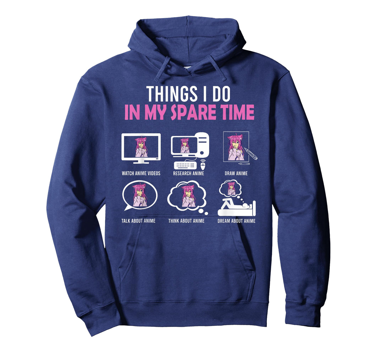Kawaii Manga Things I Do In My Spare Time Japanese Anime T-Shirt