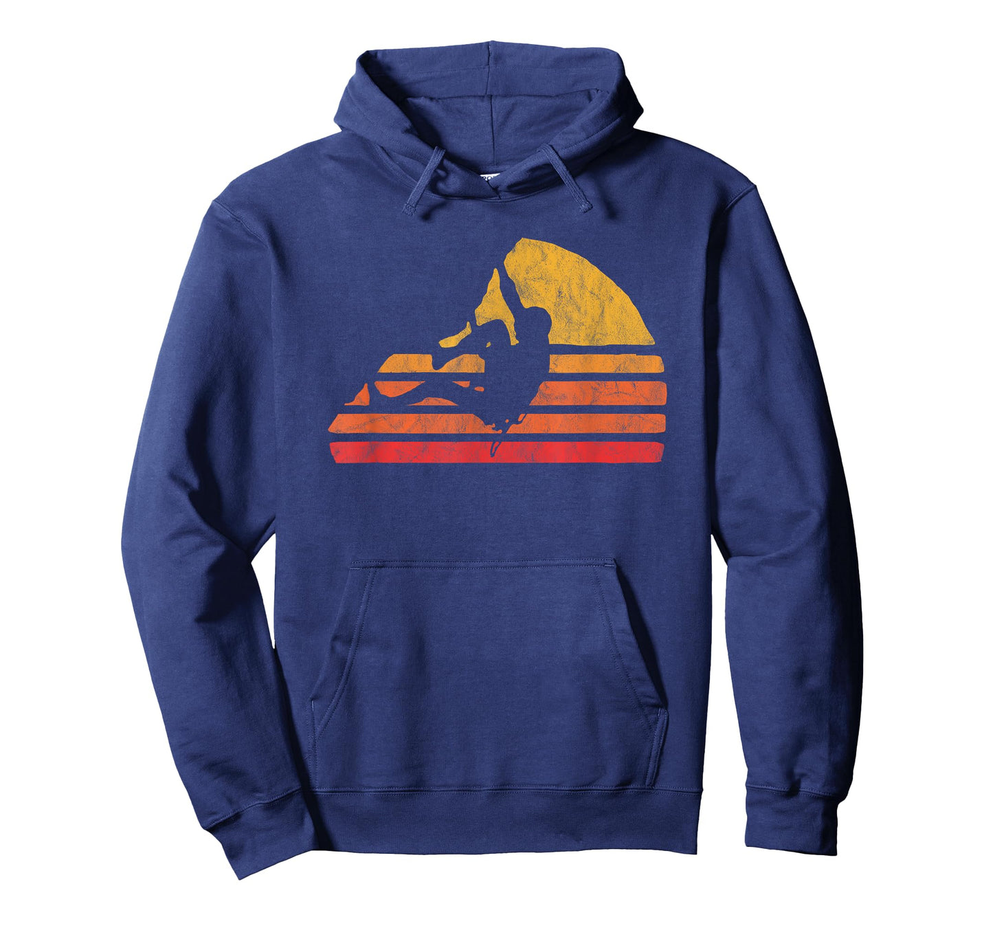 Bouldering Distressed Retro Rock Climbing 80's Sun Graphic T-Shirt