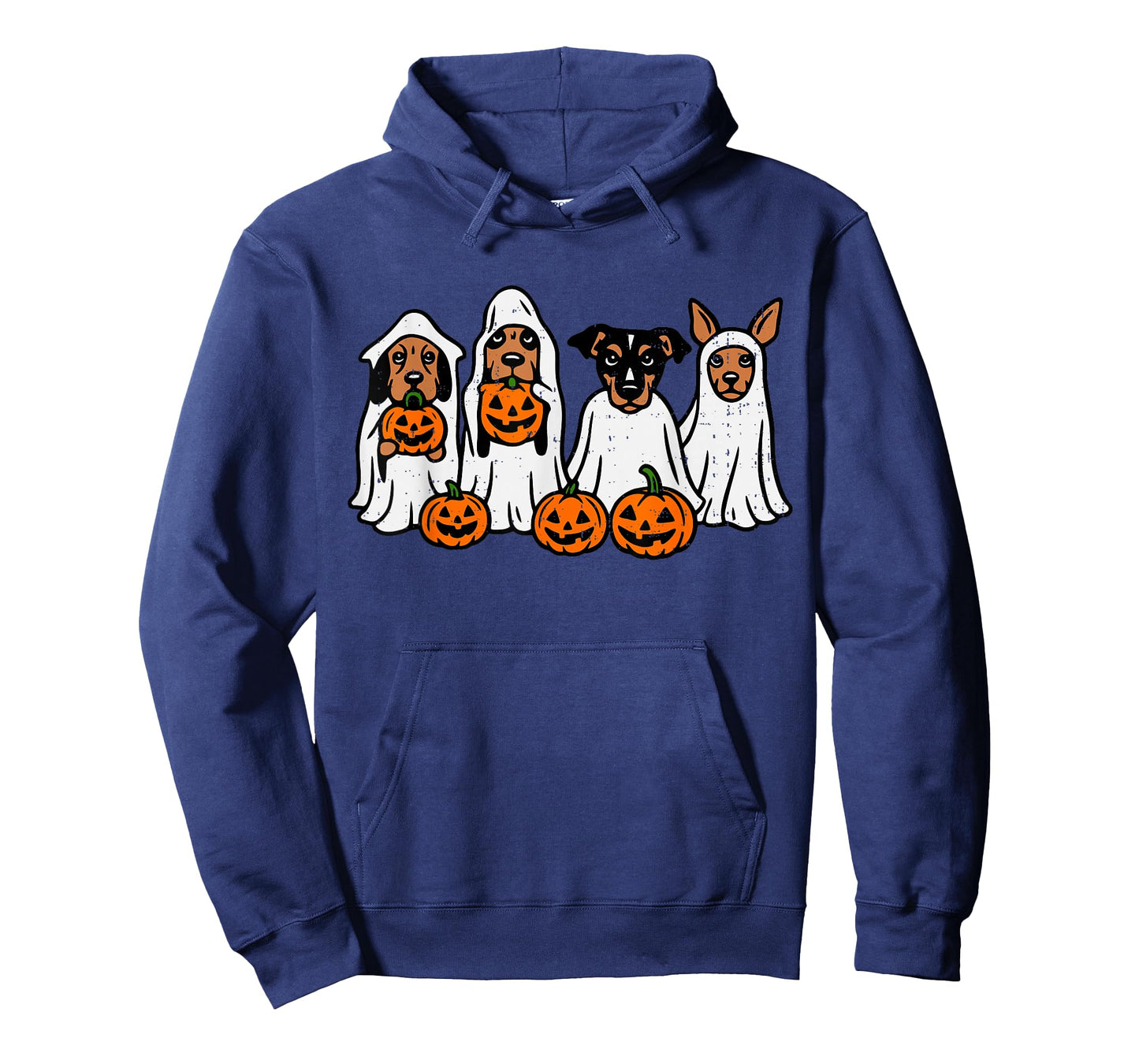 Dog Ghost Pumpkin Halloween Costume Dog Lover Men Women Kids T-Shirt