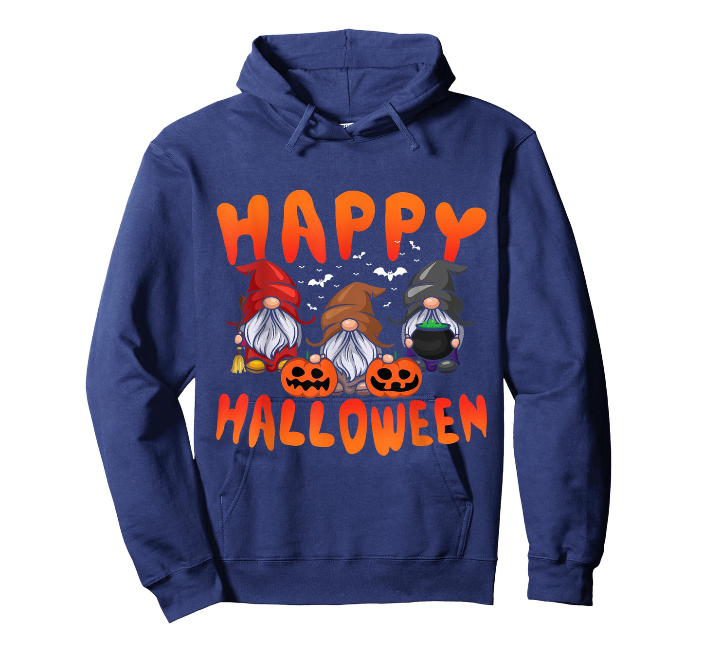 Gnomes Halloween Greeting Holiday Pumpkin Creepy Halloween T-Shirt