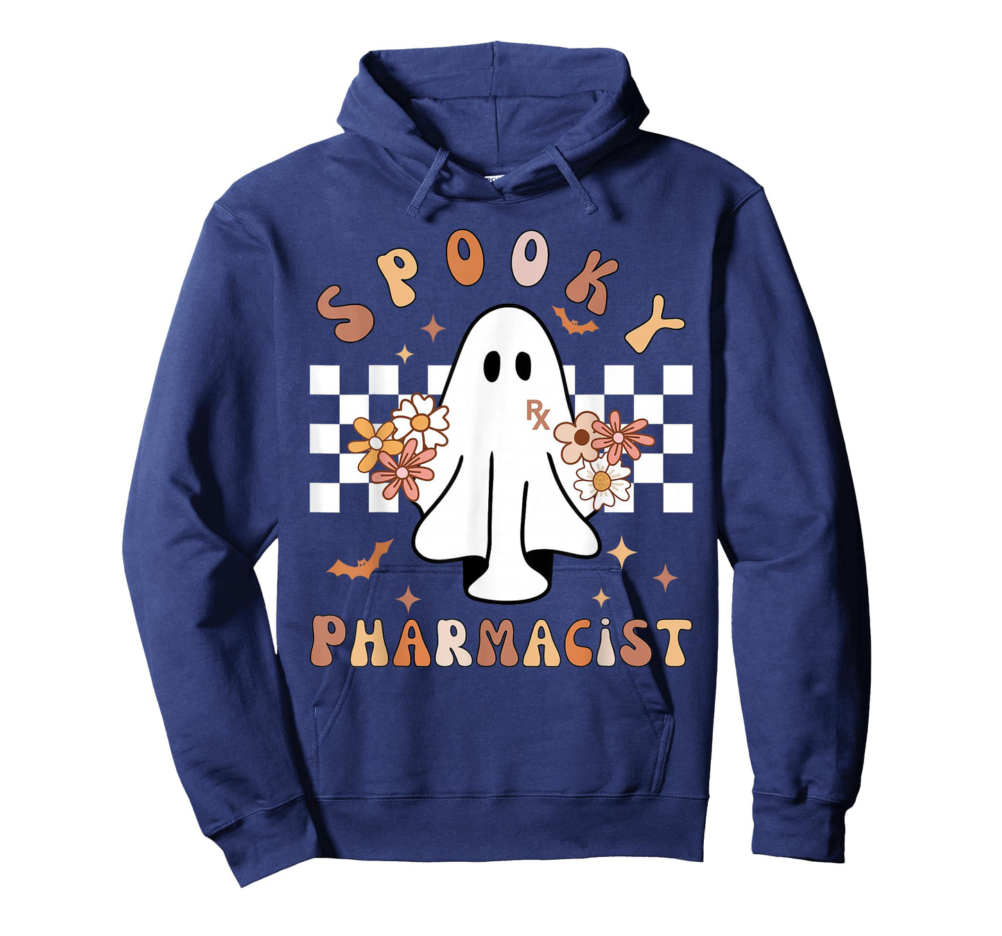 Spooky Pharmacist Floral Ghost Halloween Pharmacy Technician T-Shirt