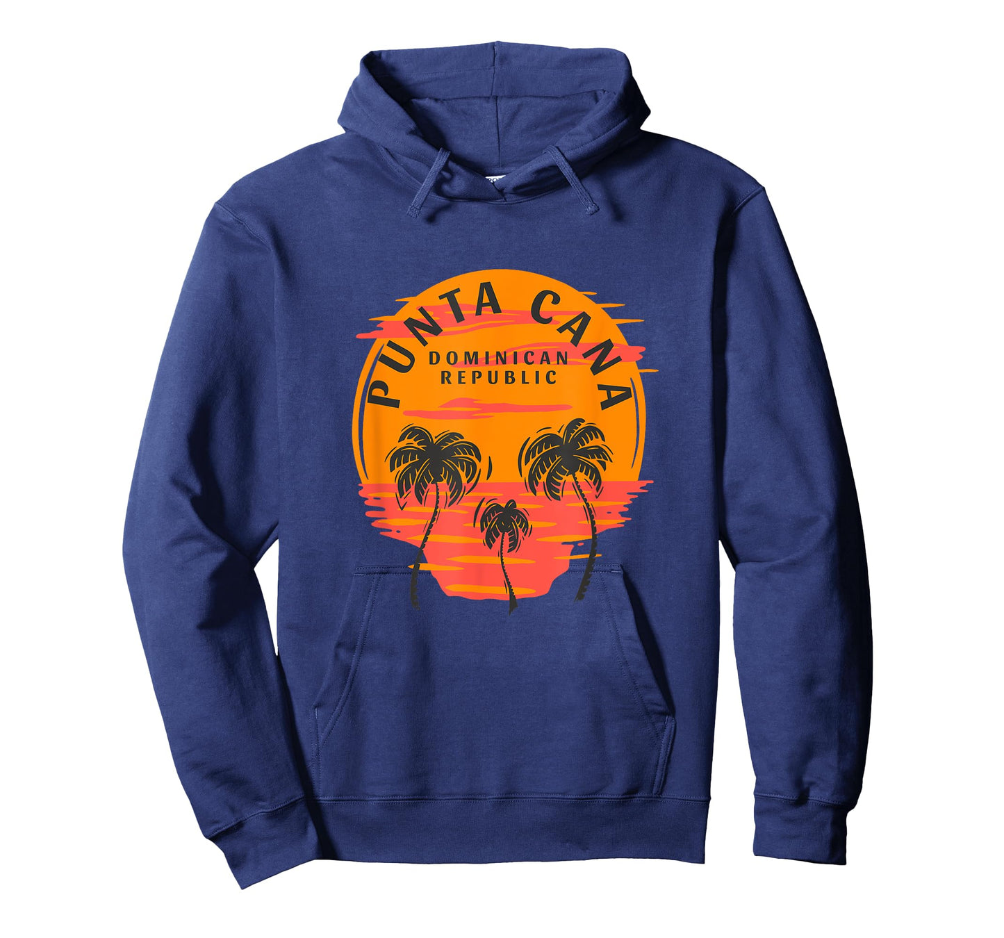 Retro Punta Cana Dominican Republic Palm Trees Sunset Skull T-Shirt
