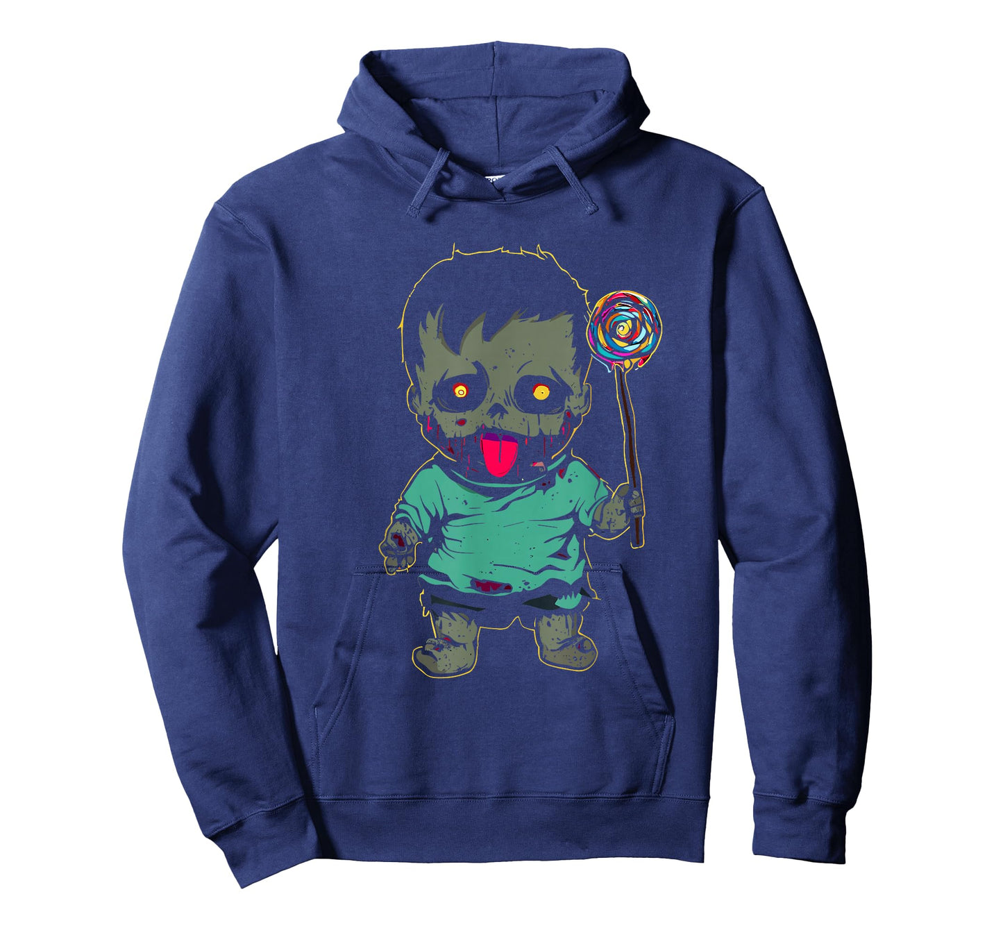 Zombie Baby With Lollipop - Spooky Monster Halloween Costume T-Shirt