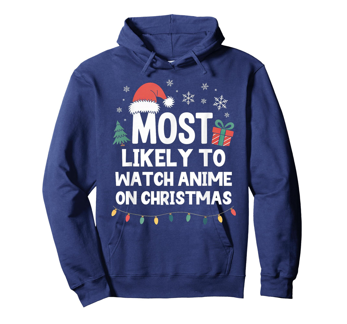 Most Likely to Watch Anime On Christmas Funny Xmas T-Shirt