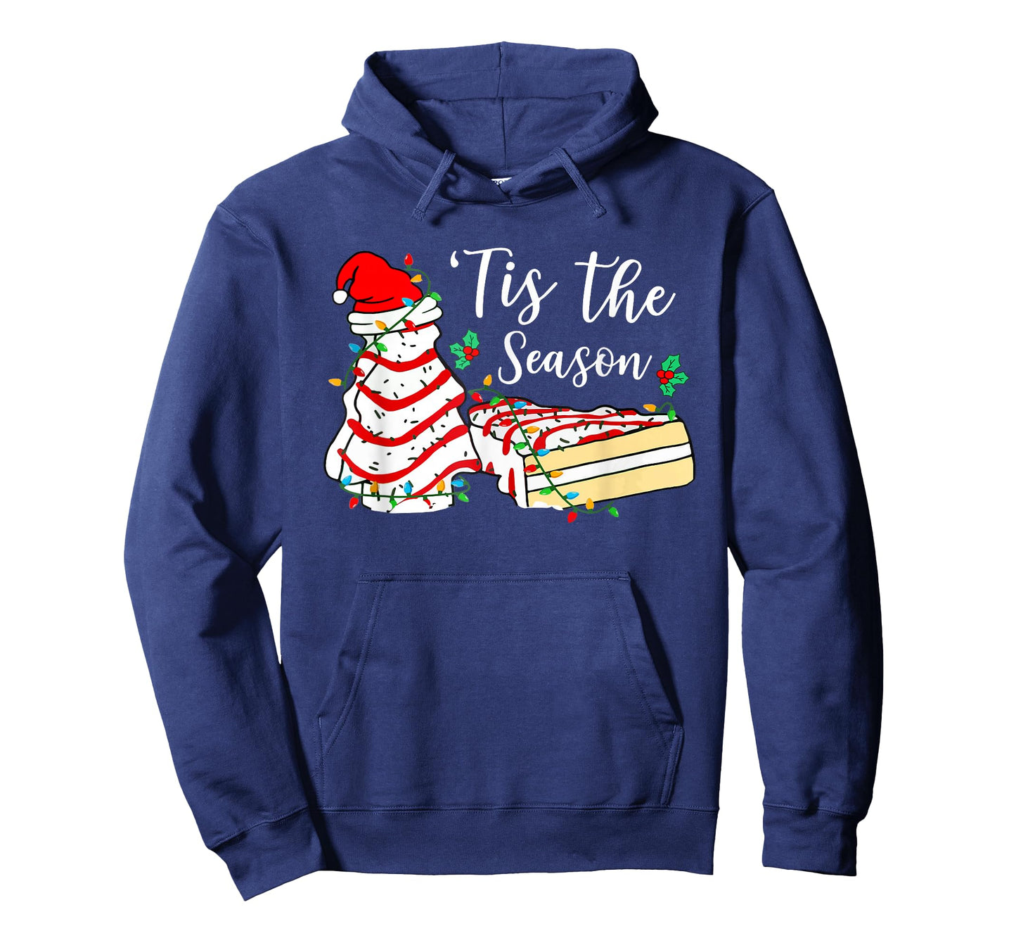 Tis The Season Funny Christmas Tree Snack Cake Xmas T-Shirt