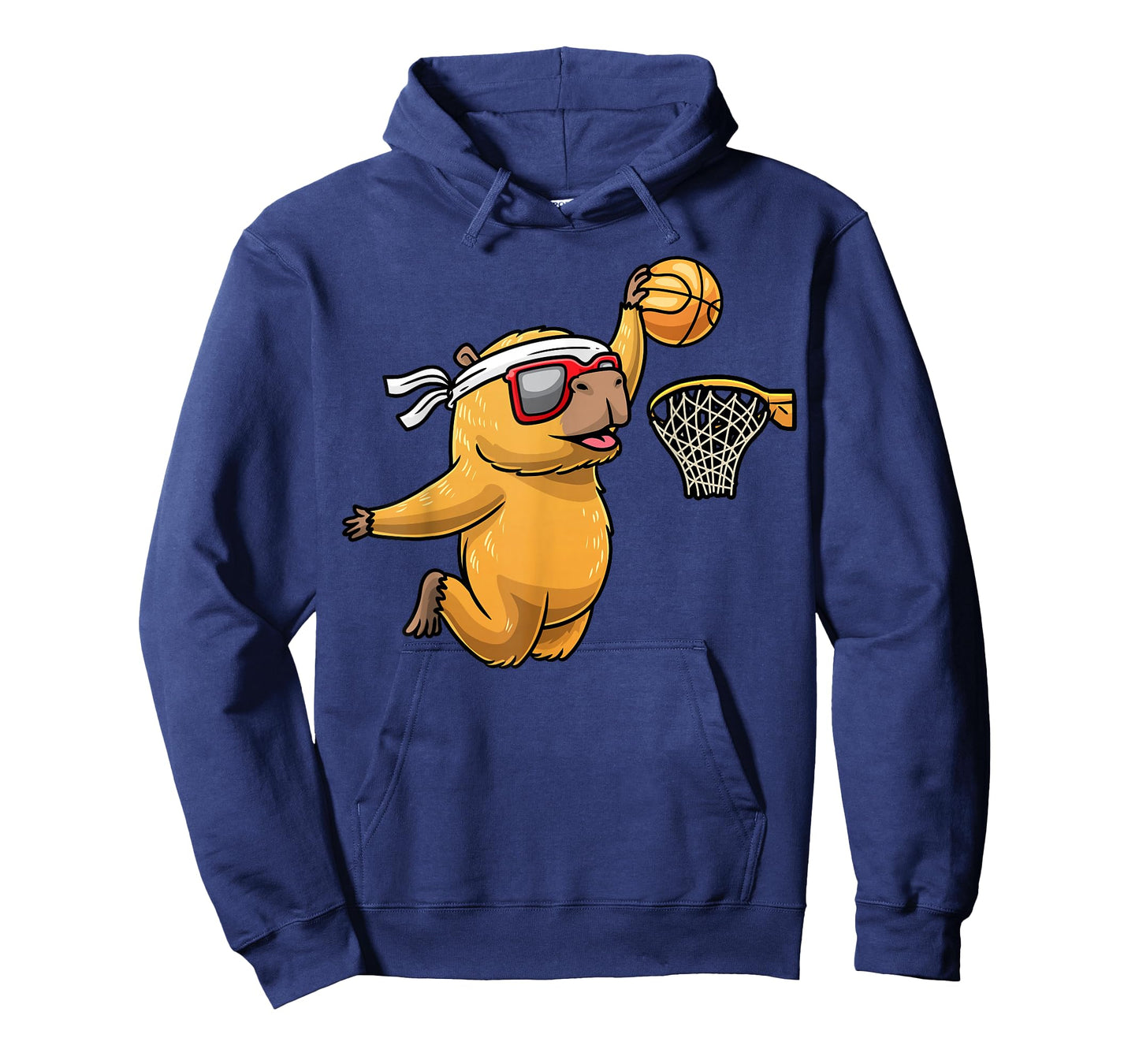 Capybara Playing Basketball Sports Rodent Kids T-Shirt