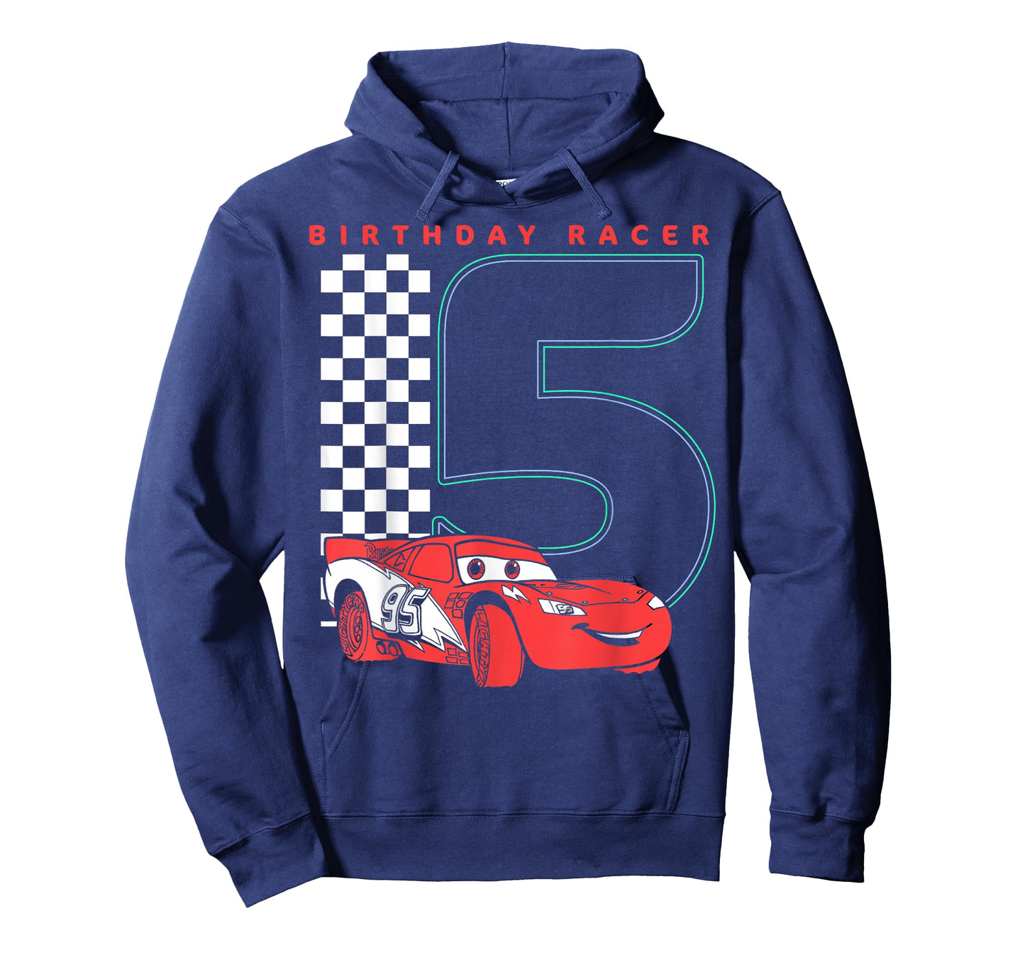 Disney Pixar Cars 5th Birthday Racer McQueen Graphic T-Shirt T-Shirt Small