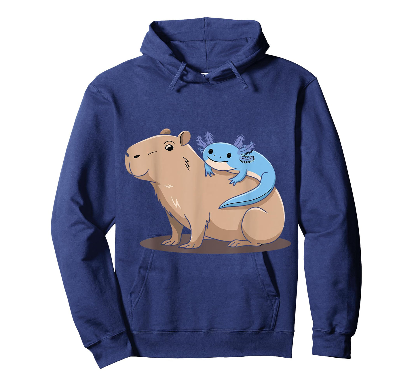 Cute Kawaii Axolotl Hugging Capybara Lover Animal Boys Kids T-Shirt