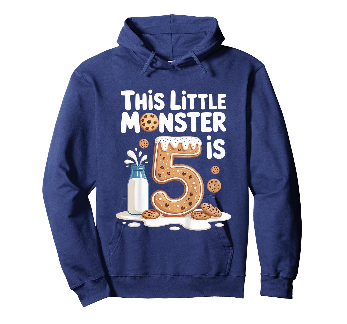 Kids This Cute Monster is 5 Cute Cookie 1st Birthday T-Shirt