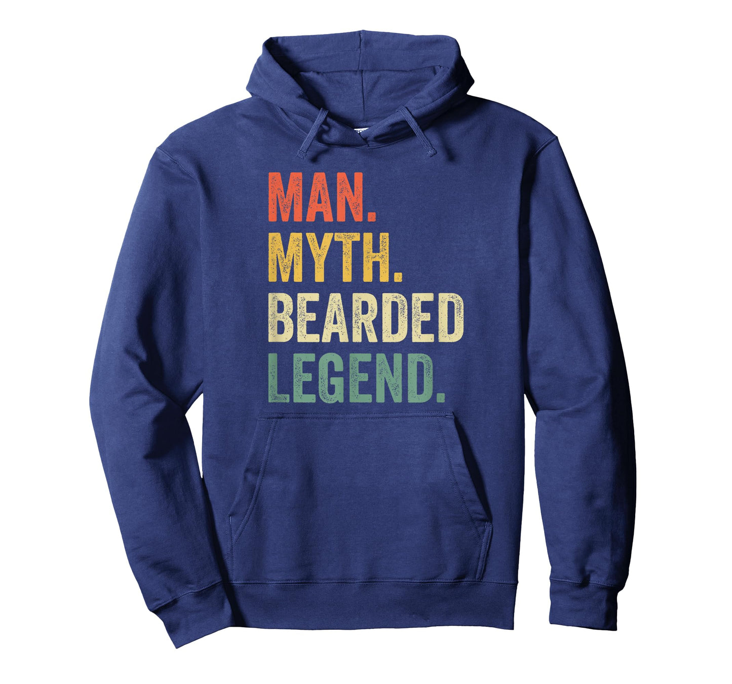 Man Myth Bearded Legend Dad Beard Father's Day Vintage T-Shirt