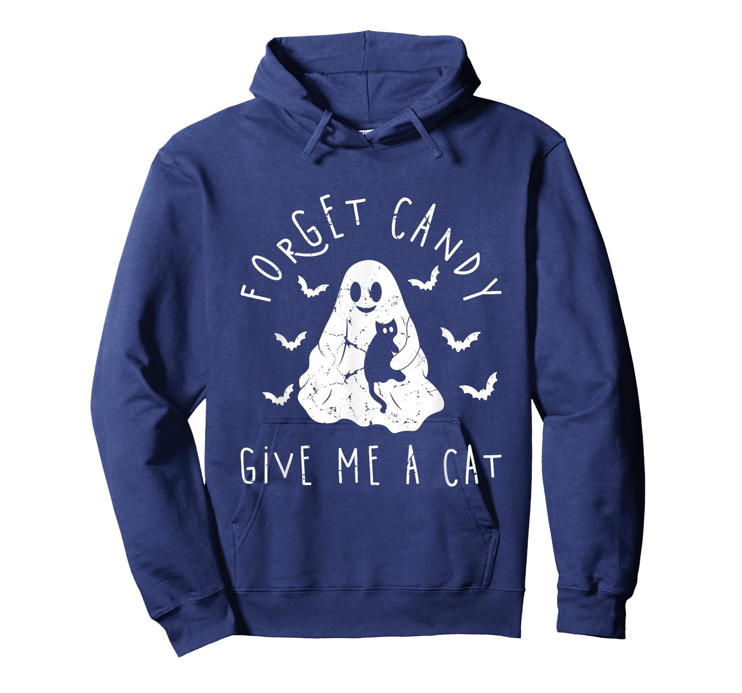 Funny Halloween Cat Ghost Forget Candy Give Me Cat Halloween T-Shirt