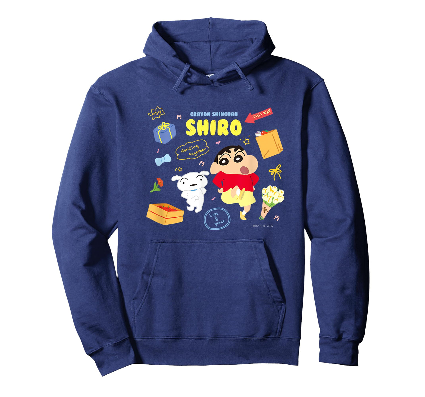 Crayon Shin-chan happy!Shiro Dance together T-Shirt