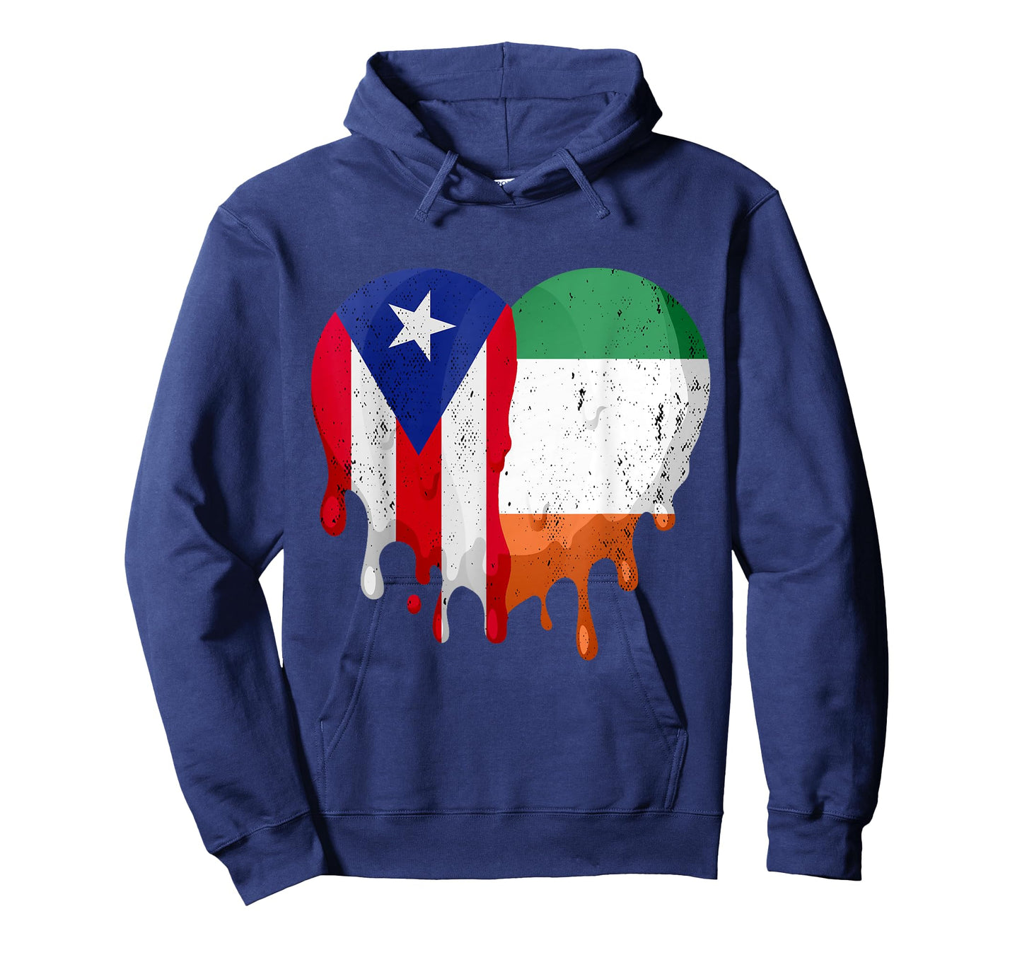 Puerto Rico Ireland Flag Heart Citizen Grown Patriot Country T-Shirt
