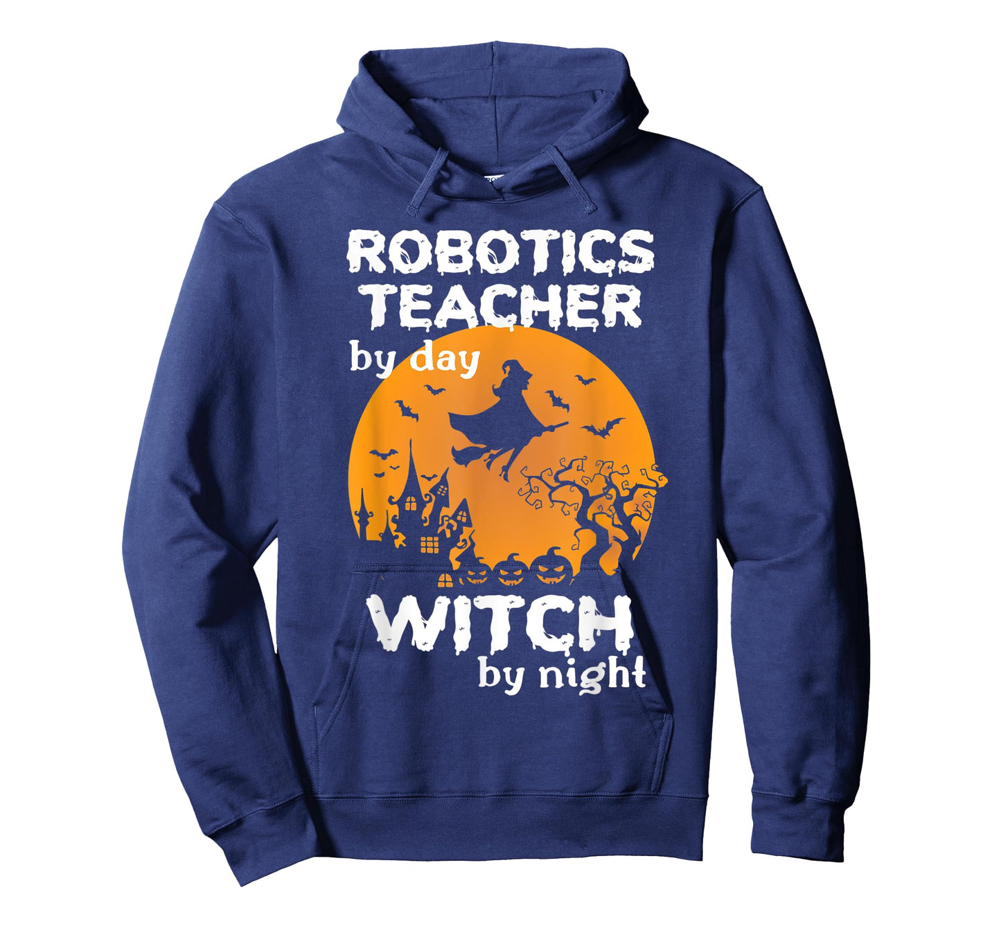 Funny Witch Pumpkin Robotics Teacher Halloween Costume T-Shirt