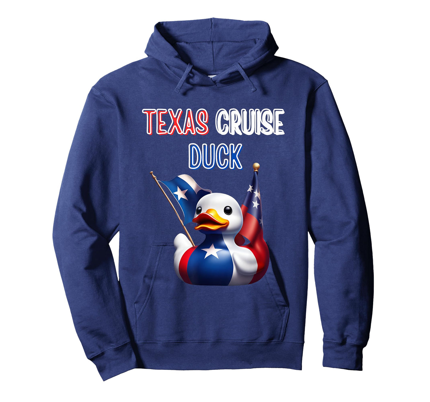 Texas Cruise Duck Red White Blue Star Flag Proud Costume T-Shirt