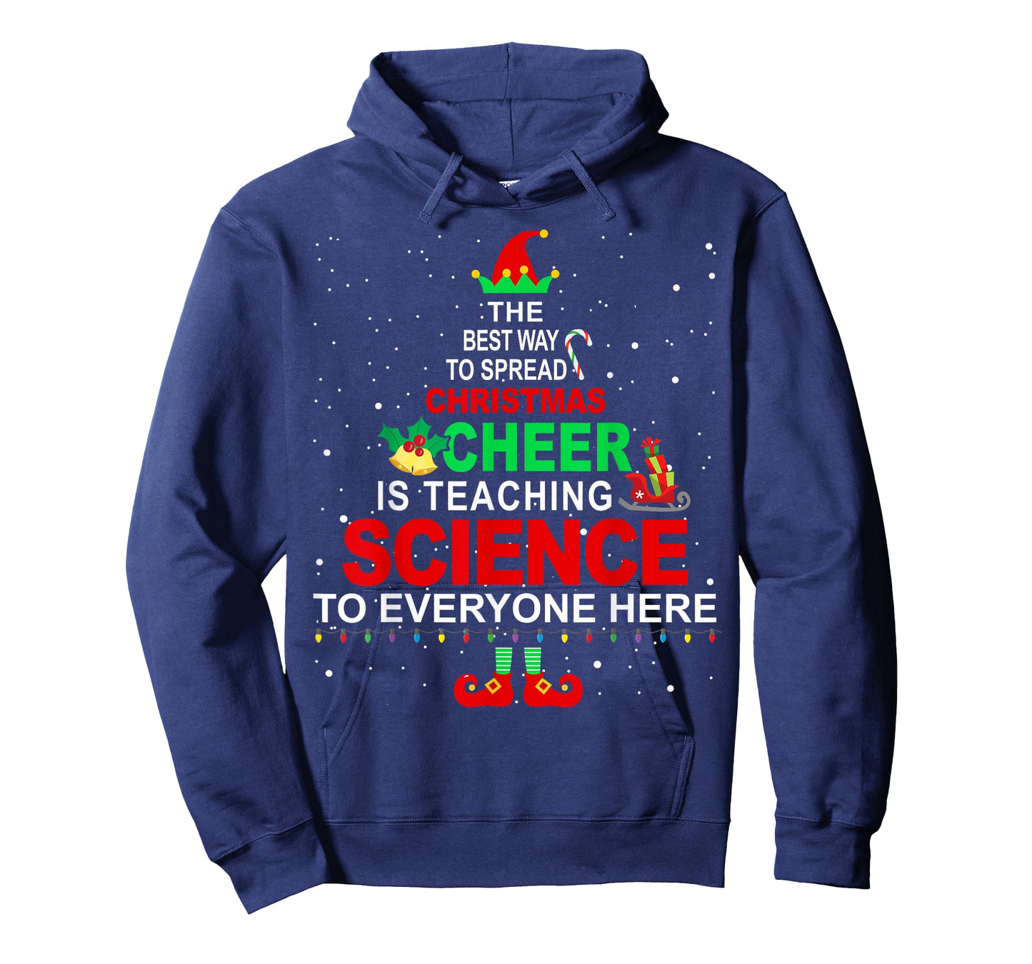 Science Teacher Christmas Shirt - Elf Christmas Cheer T-Shirt for Men Women