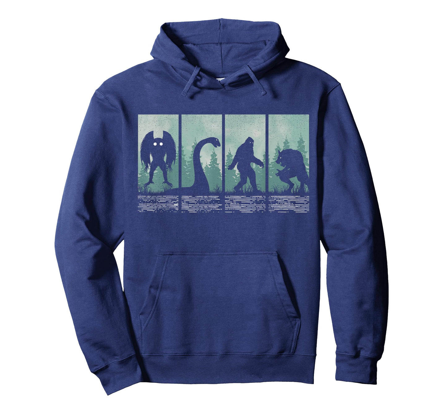 Bigfoot Loch Ness Monster Mothman and Dogman! Funny Cryptid T-Shirt