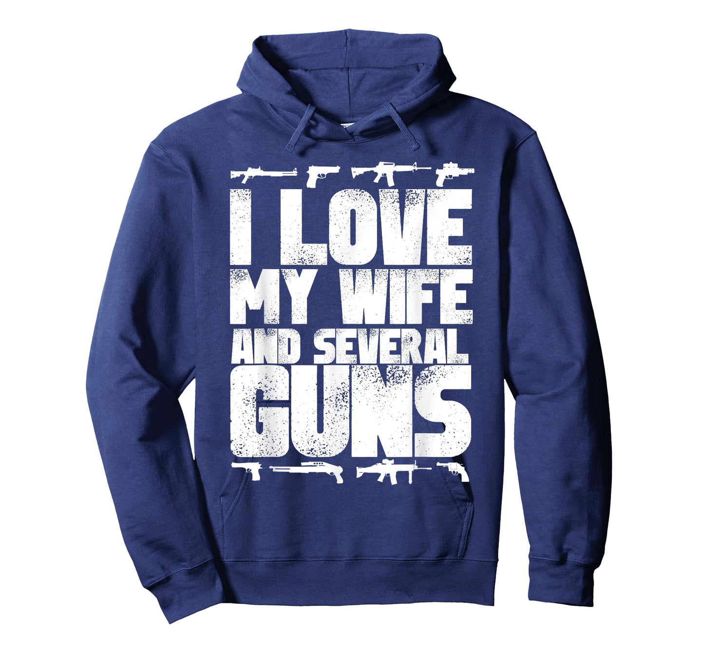 I LOVE MY WIFE and several GUNS - gun supporter husband T-Shirt