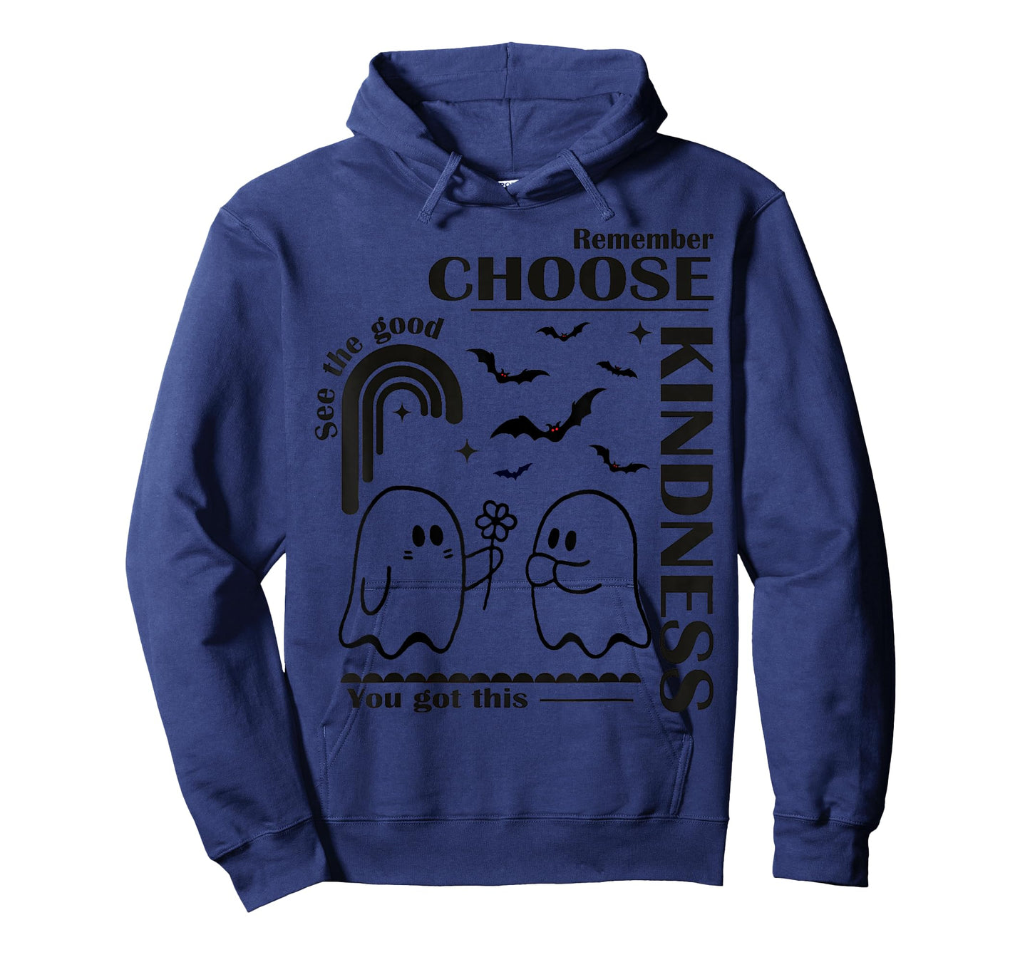 Unity Day Orange Halloween Boo Ghost Choose Kindness Kids T-Shirt