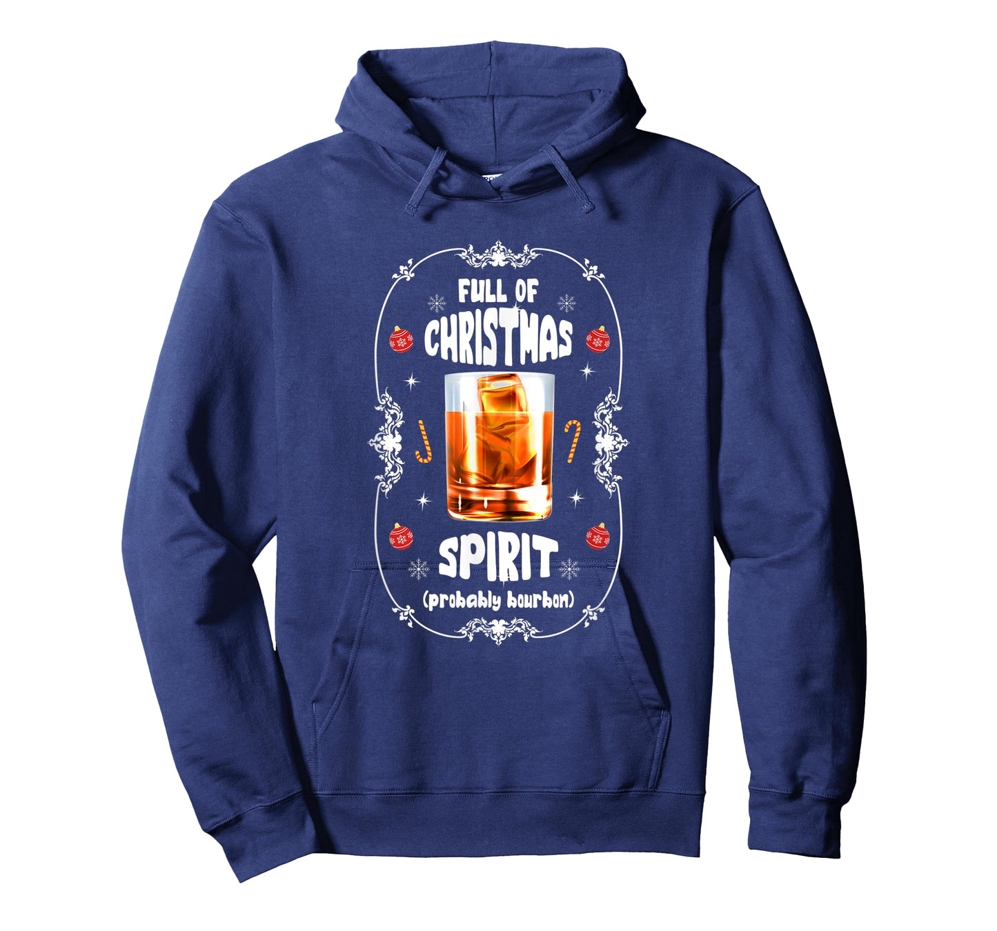 Christmas Fir Tree With Bourbon Ugly Xmas Bourbon T-Shirt