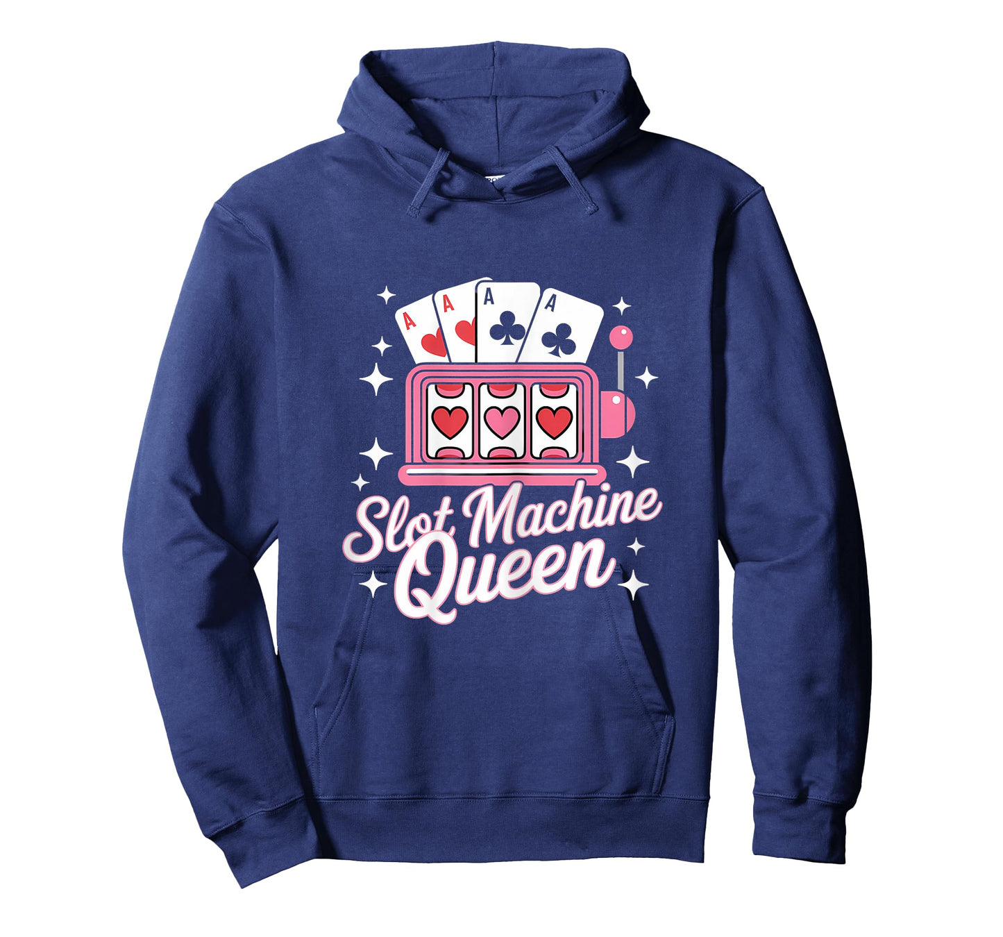Cute Slot Machine Queen Casino Gambling Poker Player T-Shirt