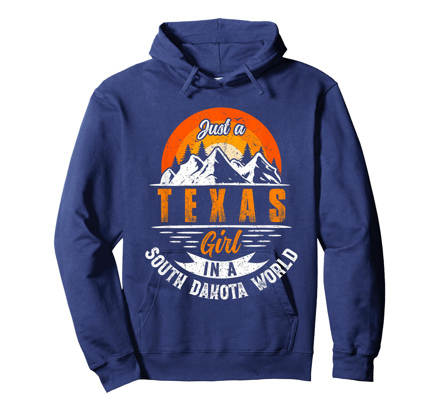 Just A Texas Girl In A South Dakota World Proud Texans Funny T-Shirt