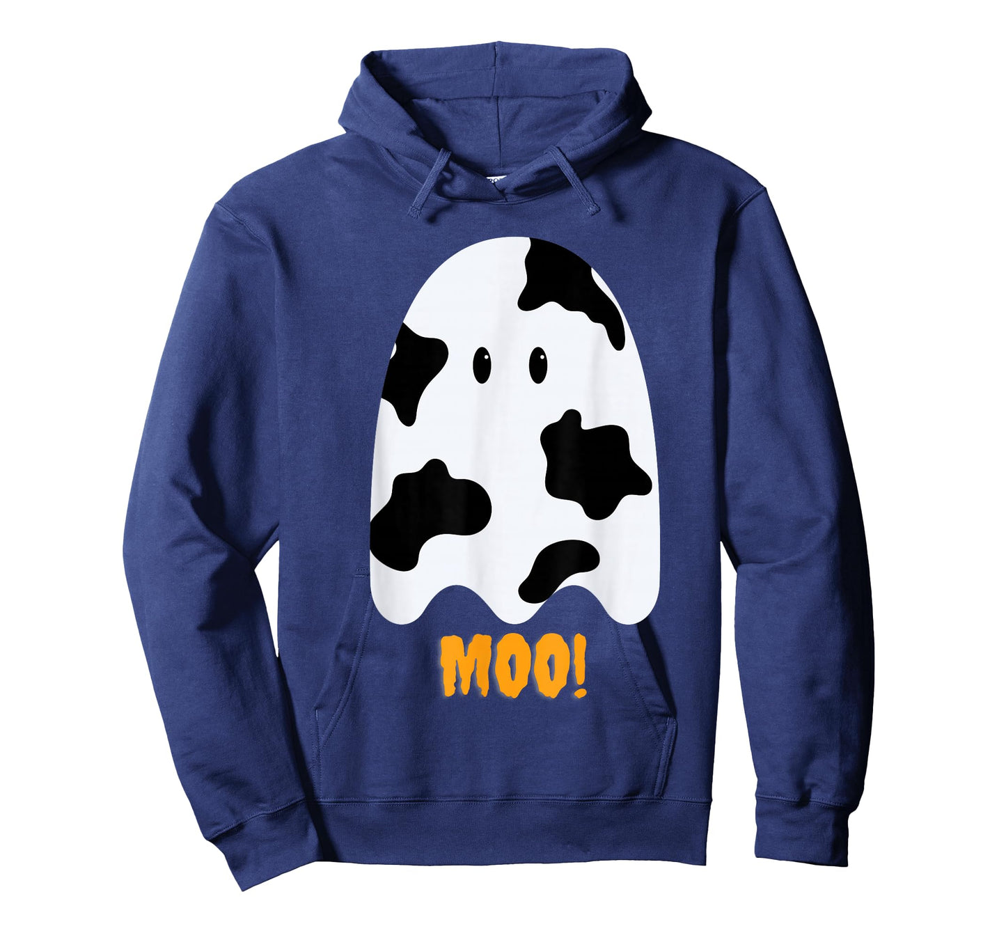 Moo! Cute Funny Cow Print Ghost Halloween Tee T-Shirt