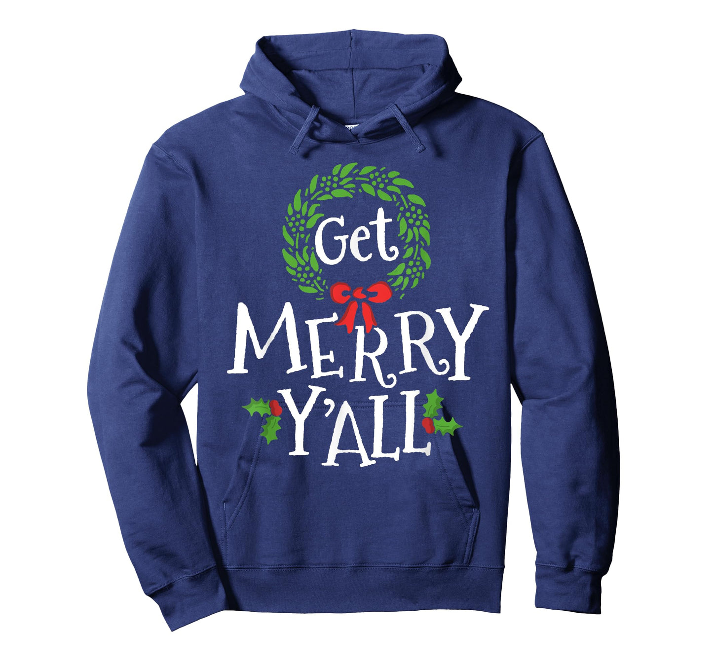 Get Merry Y'all Southern Slang Texas Xmas Family Christmas T-Shirt