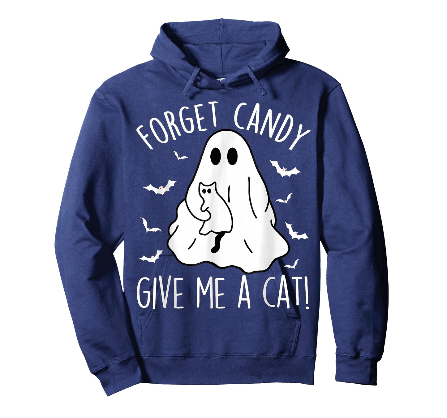 Boo Ghost Black Cat Forget Candy Give Me Cat Halloween T-Shirt