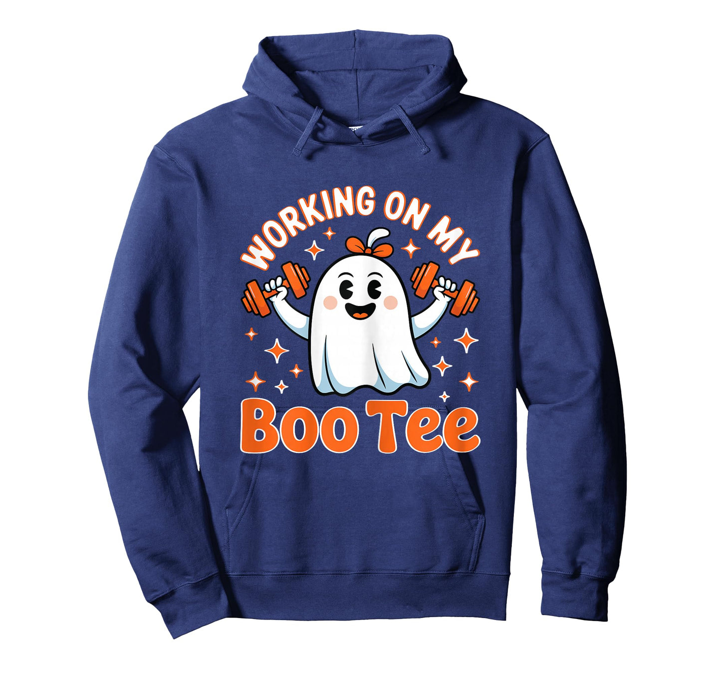 Working on My Boo Tee Funny Gym Halloween Workout for Women T-Shirt