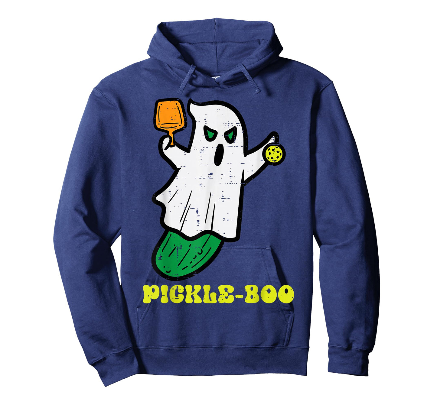 Halloween Pickleball Pickle Boo Ghost Costume Men Women Kids T-Shirt