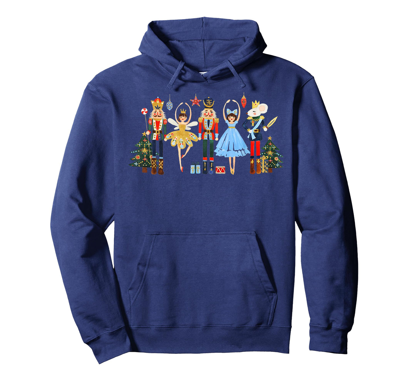 Retro Nutcracker Ballet Christmas Tree Shirts For Women Girl T-Shirt