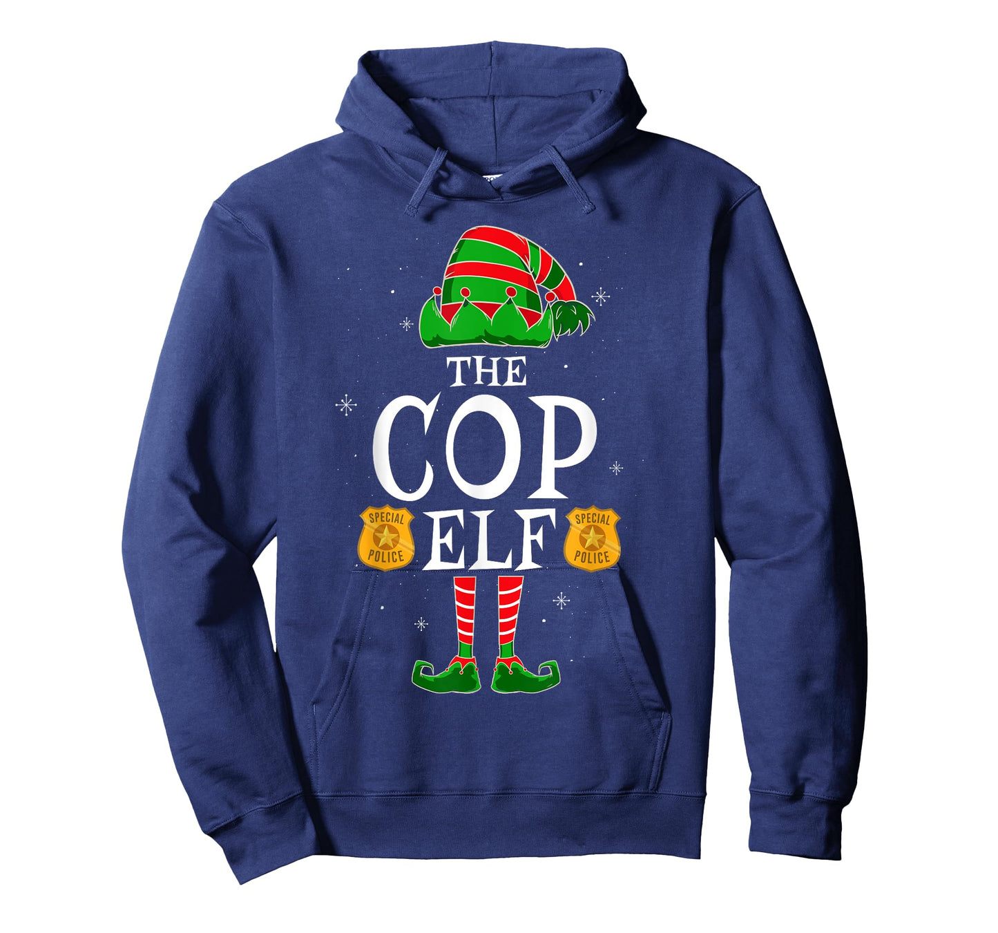 The Cop Elf Group Matching Family Christmas Police Officer T-Shirt